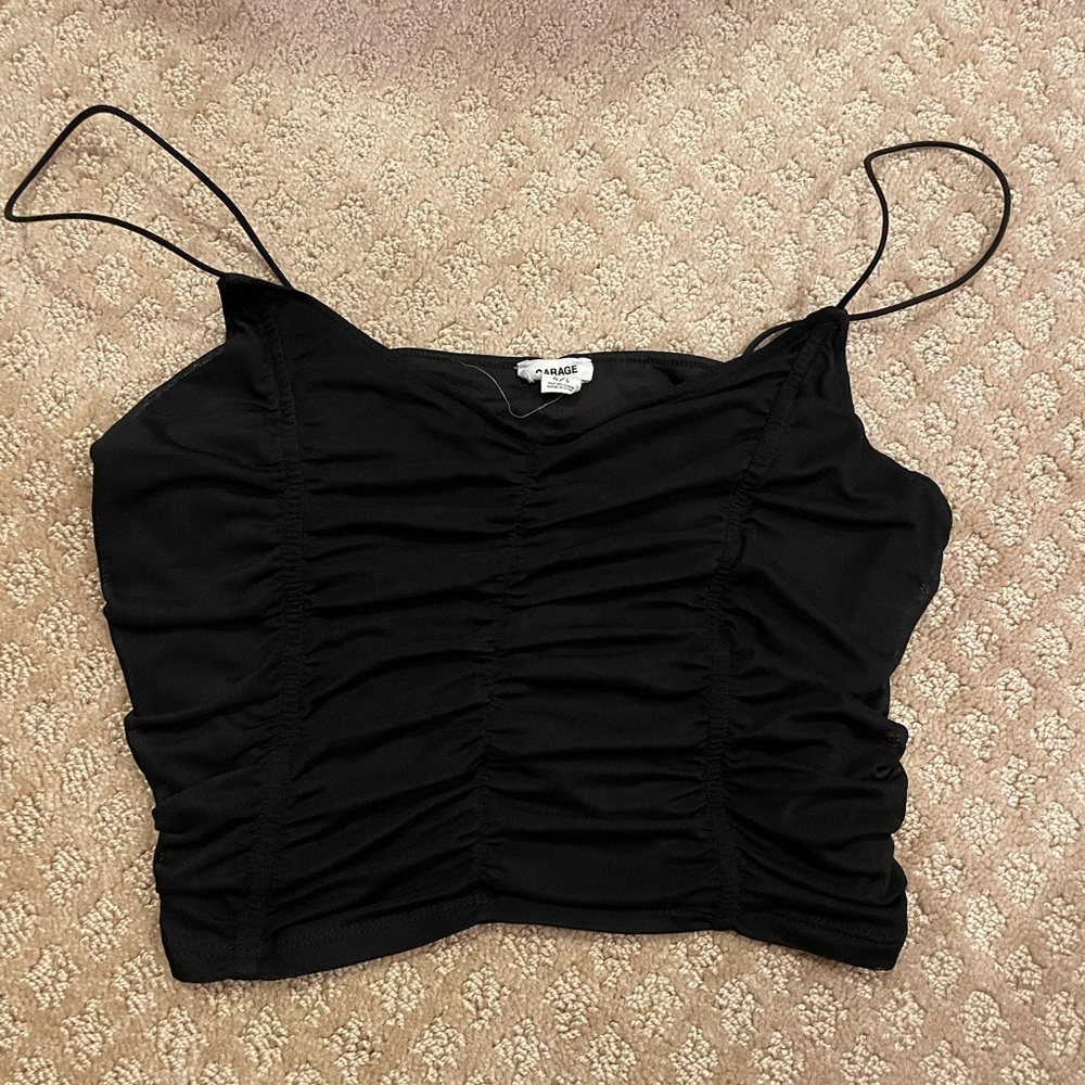 Black Cinched Garage Tank